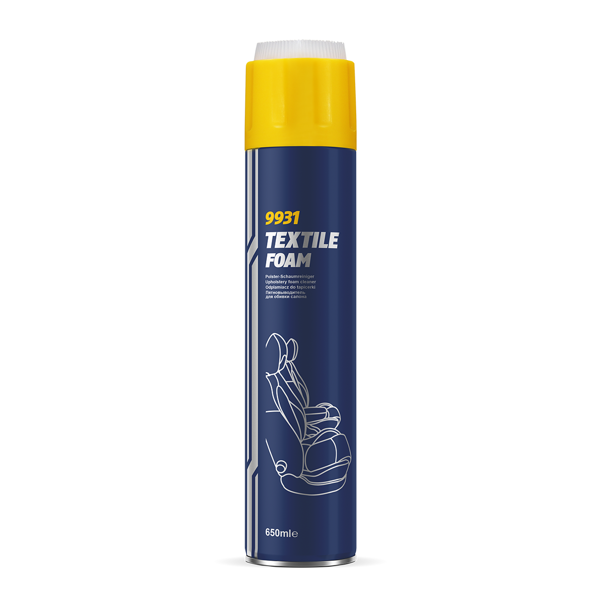MANNOL INTERIOR TEXTILE FOAM CLEANER (650ML)