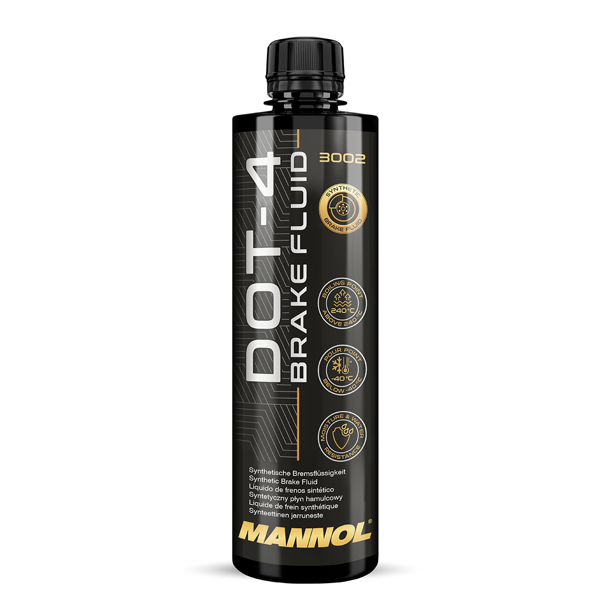 MANNOL BRAKE FLUID DOT 4 - FULLY SYNTHETIC (450ML)