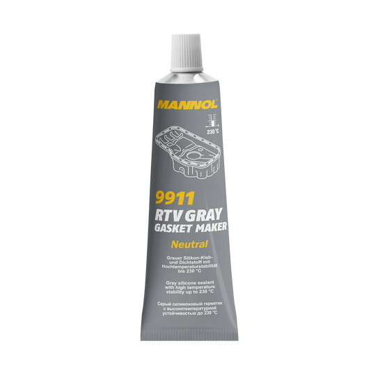 MANNOL SILICONE NEUTRAL RTV (GRAY) (TUBE)(3 OZ)