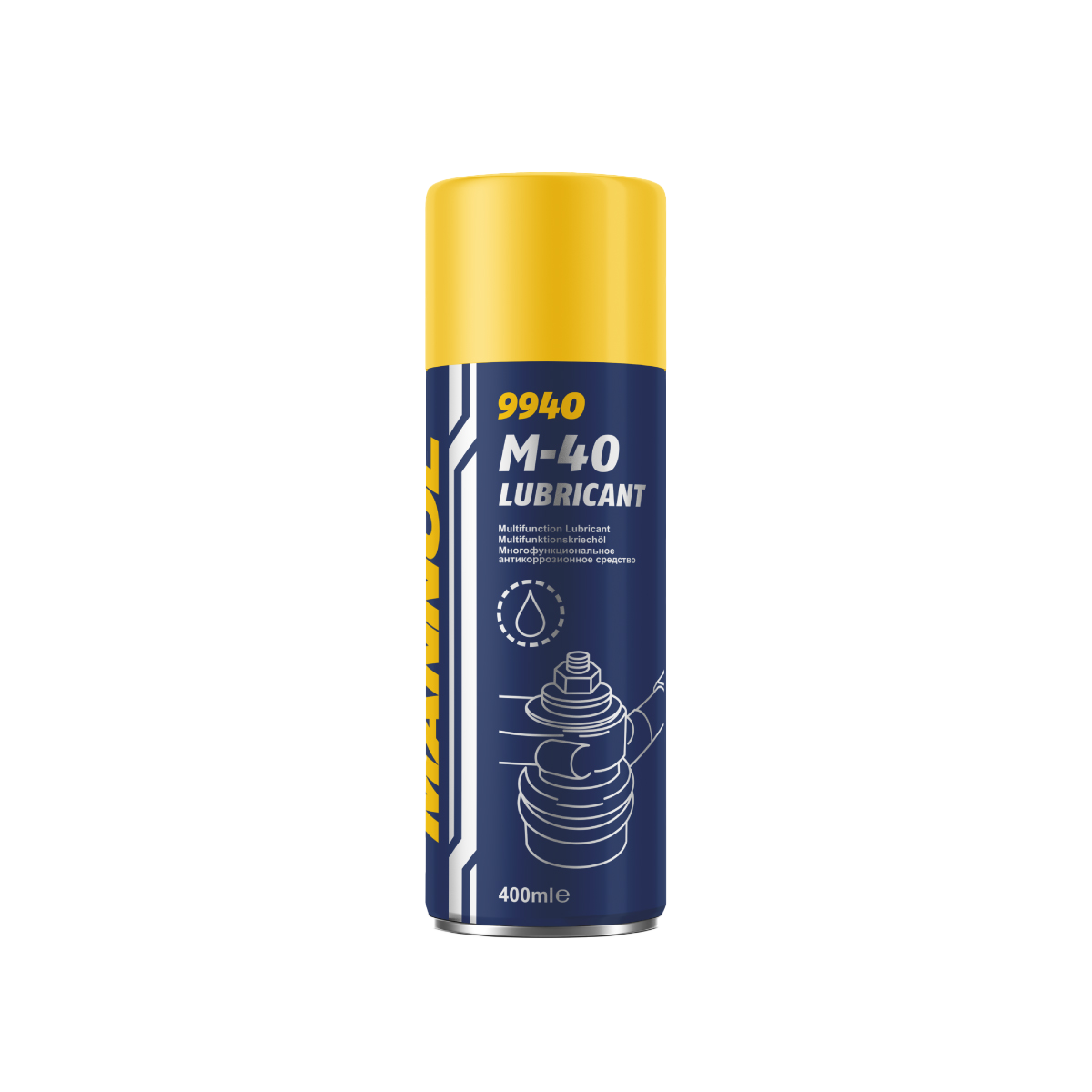 MANNOL M-40 AEROSOL LUBE (400ML) (ANTI-RUST)