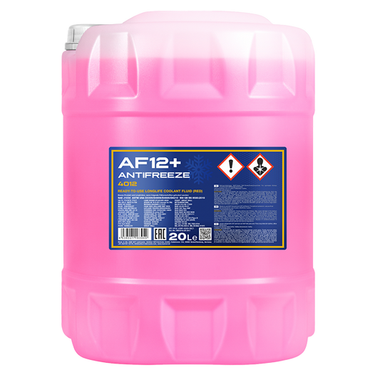 MANNOL ANTIFREEZE COOLANT AF12+ 50/50 (PAIL) (20L) RED