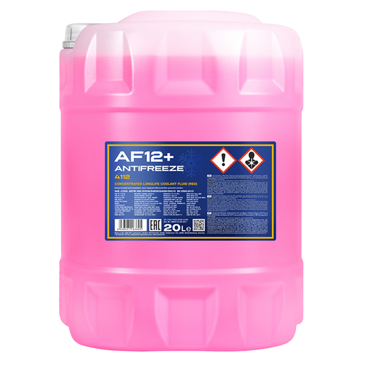 MANNOL ANTIFREEZE COOLANT AF12+ CONCENTRATE (PAIL) (20L) RED