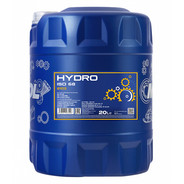 MANNOL HYDRAULIC OIL ISO 68 LONGLIFE (PAIL) (20L) (2103-20)