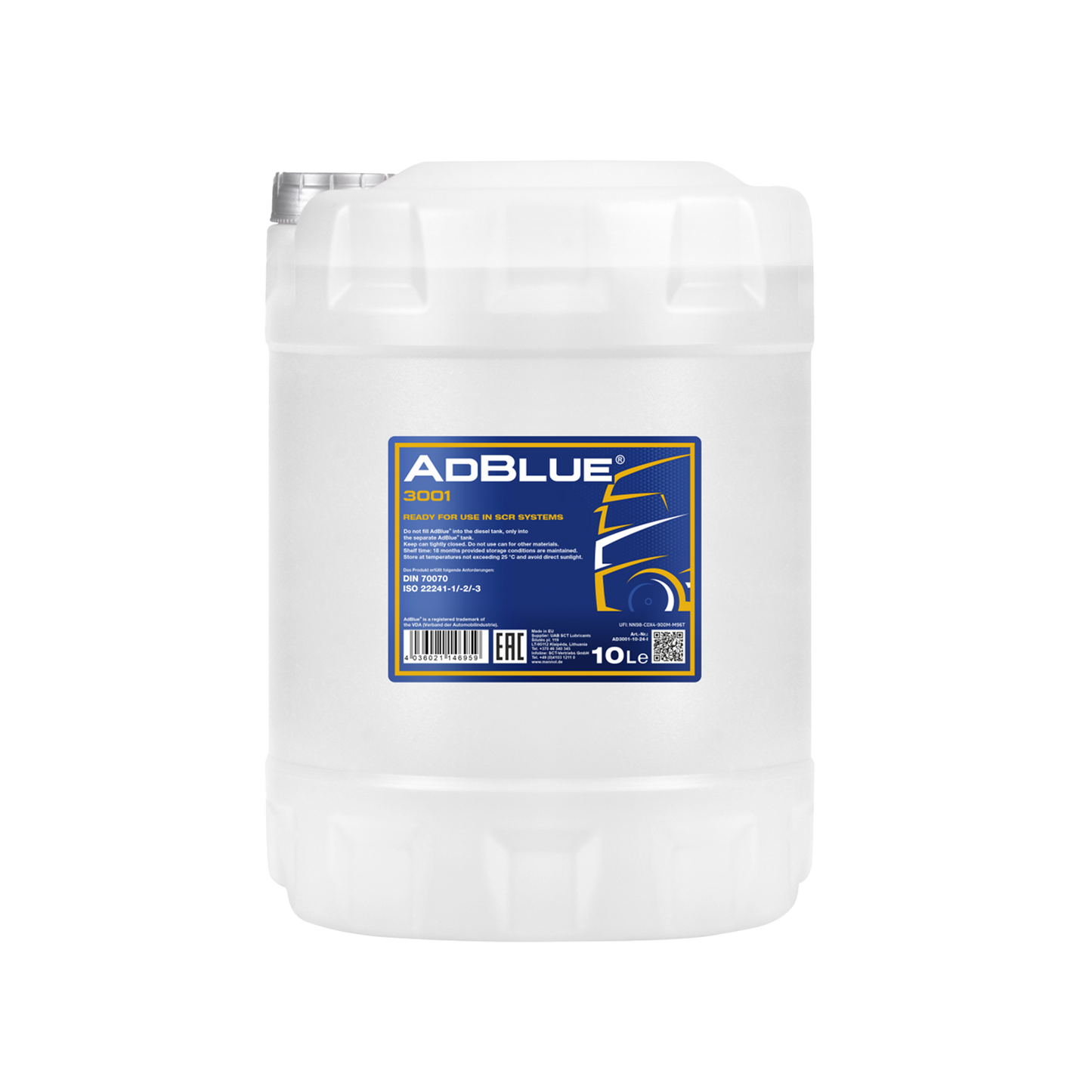 Mannol Adblue Diesel Exhaust Fluid (10L)