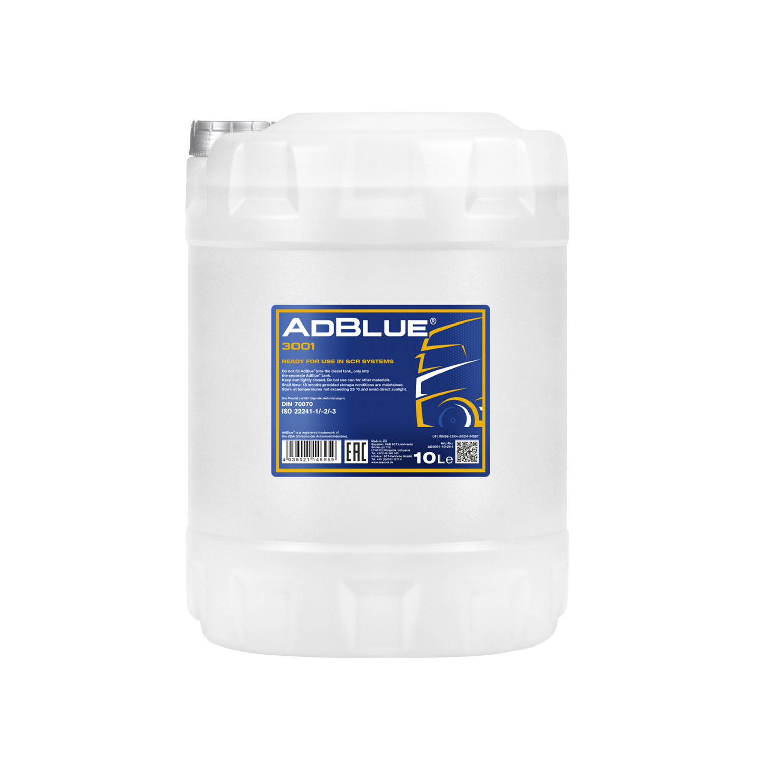 AdBlue 10ℓ Mannol Adblue Diesel Exhaust Fluid (10L) – Louis Industrial LIG