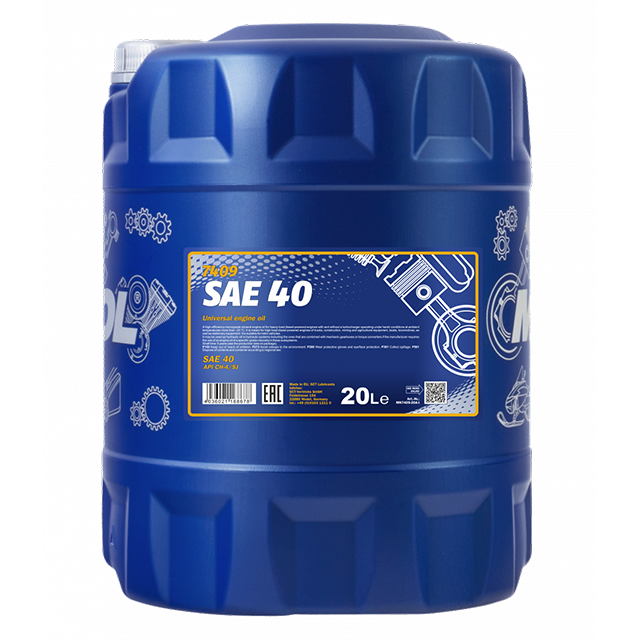 MANNOL ENGINE OIL SAE 40 (CH-4/SJ) (PAIL) (20L) (7409-20)